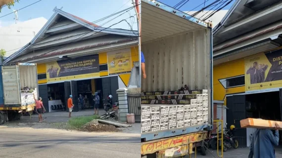 Kontainer Baru Masuk Membawa Produk-Produk Pevesindo ke Cabang Baddoka