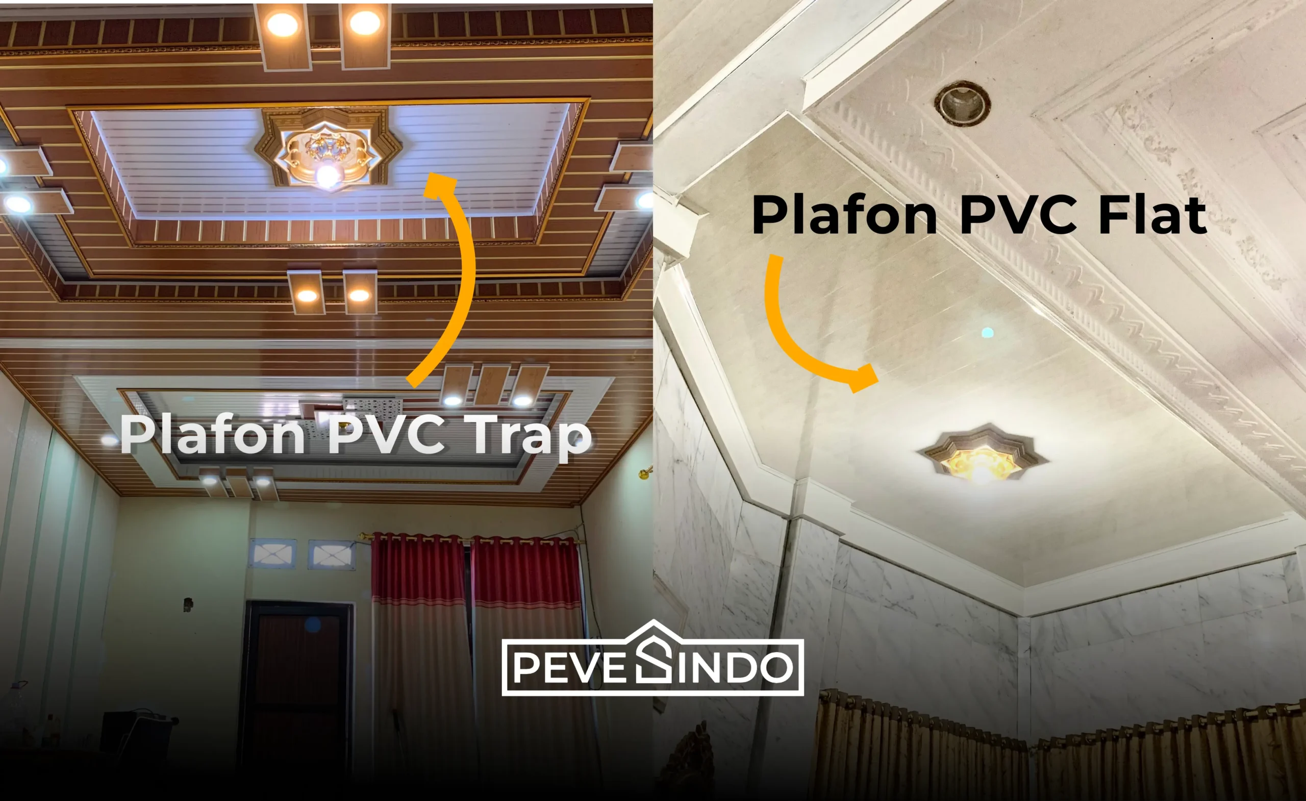 plafon pvc flat dan trap pevesindo