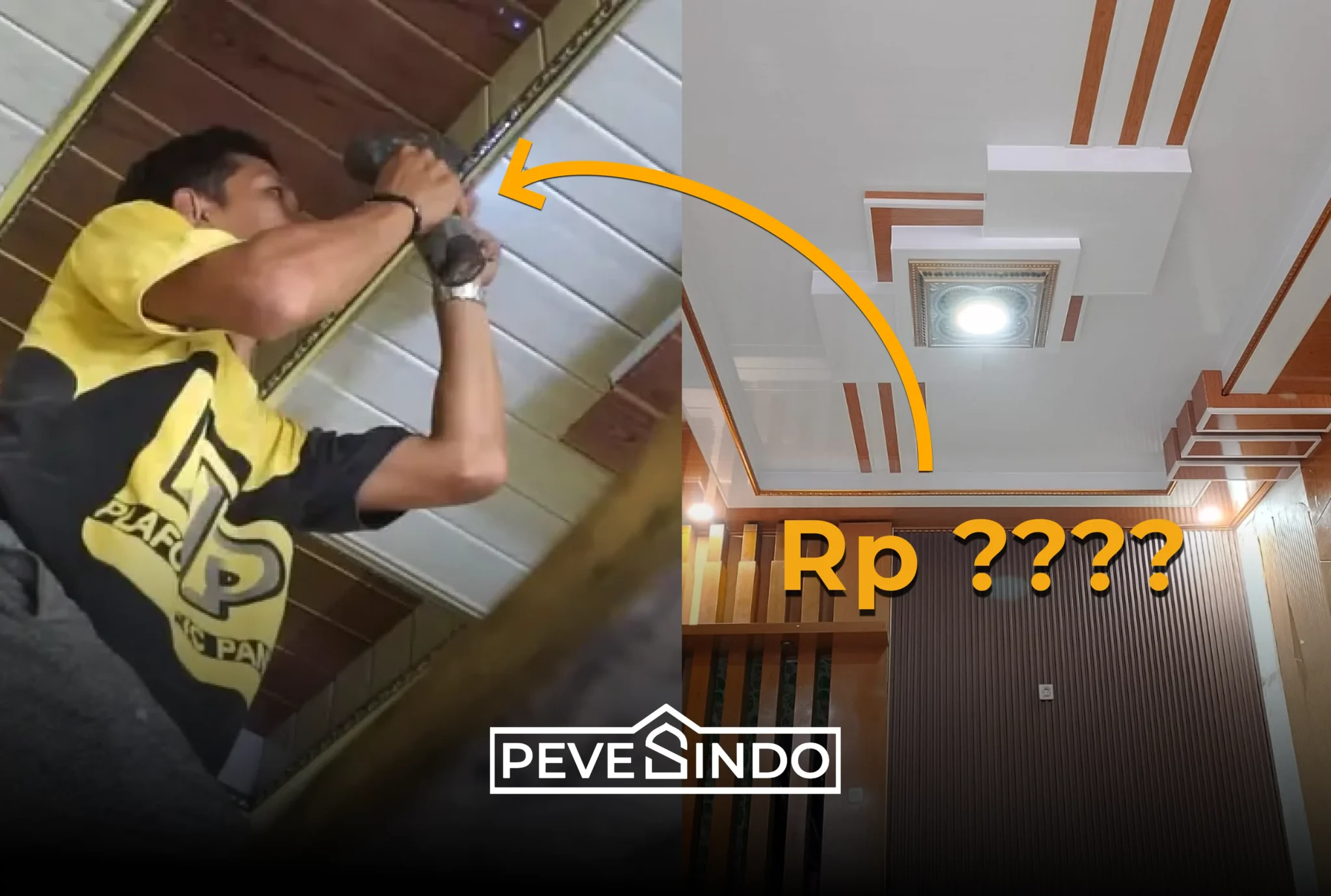 harga pemasangan plafon pvc pevesindo