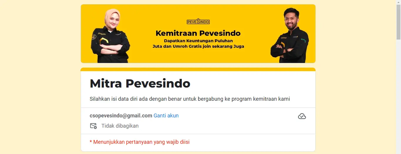 daftar kemitraan pevesindo