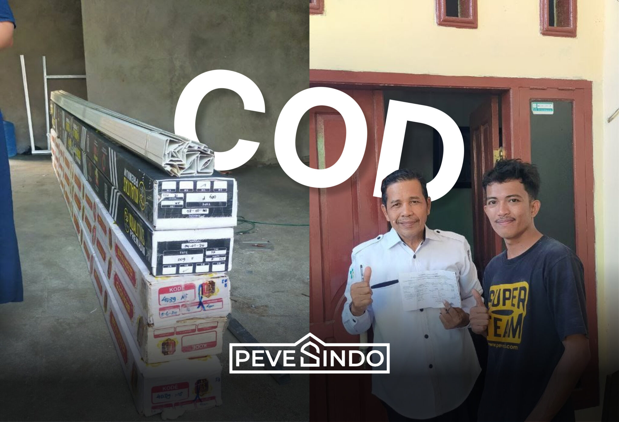 pembayaran cod plafon pvc pevesindo