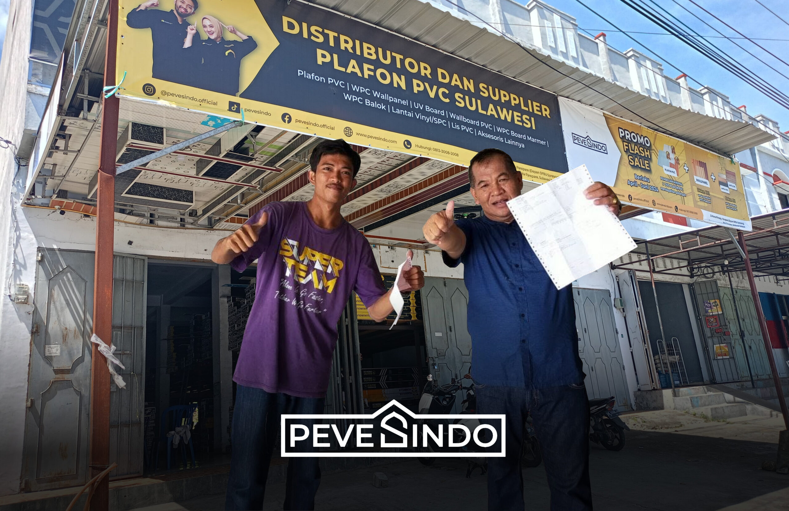 kenyamanan belanja lantai vinyl di pevesindo pare-pare