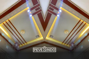 plafon pvc coklat pevesindo