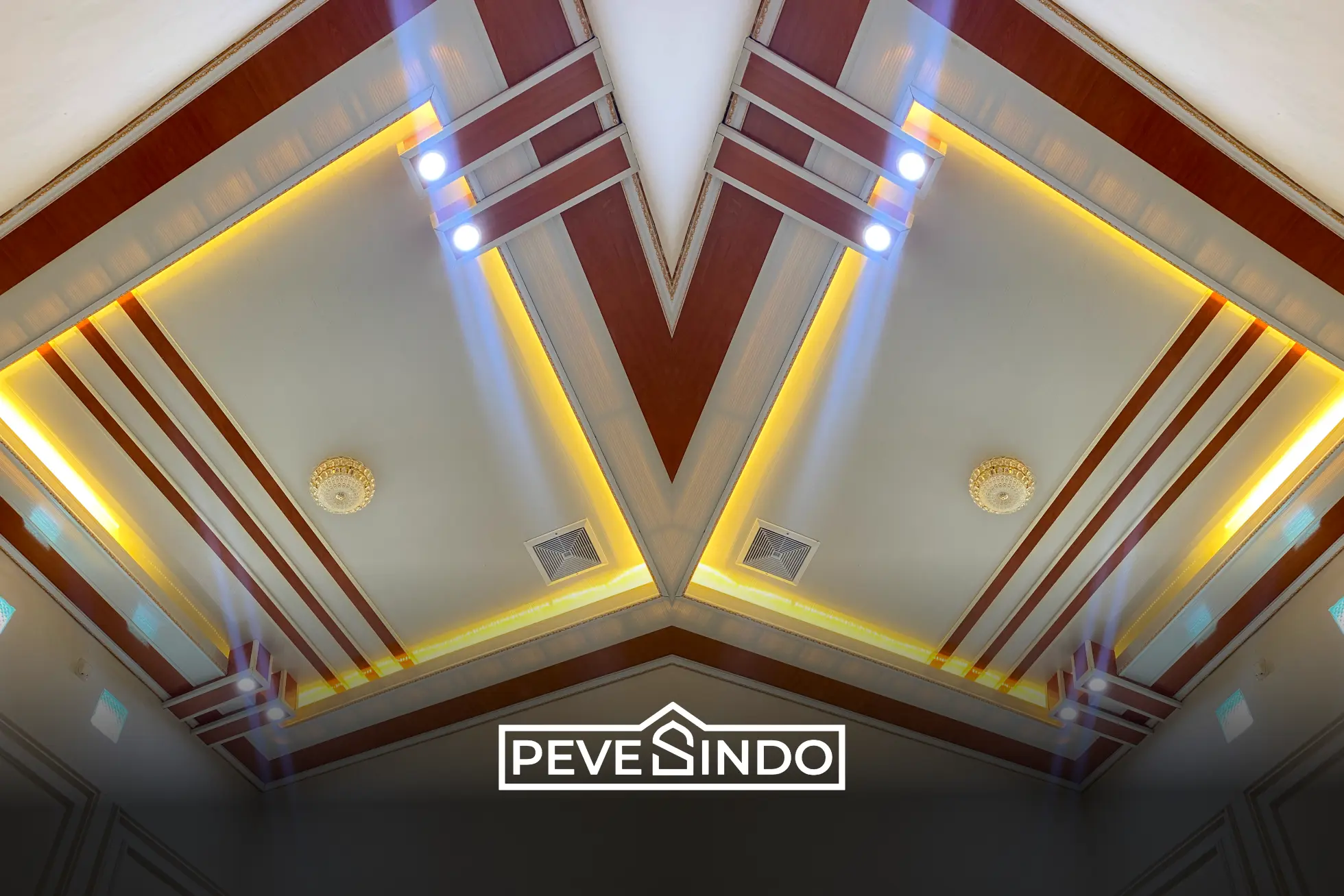 plafon pvc coklat pevesindo