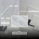 Desain Plafon PVC Putih dengan Krawangan Dari Pevesindo