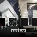 Plafon PVC Hitam dari Pevesindo untuk Desain Interior Modern