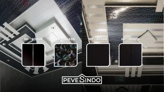 Plafon PVC Hitam dari Pevesindo untuk Desain Interior Modern