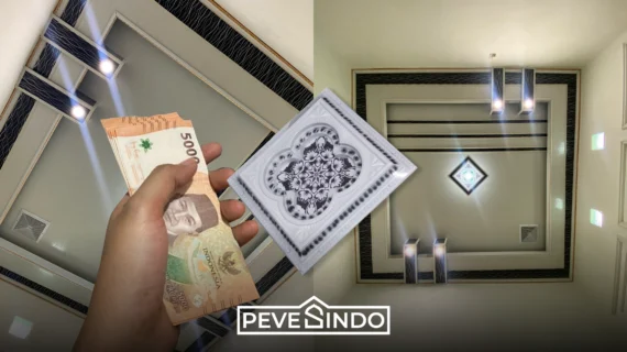 Harga Ornamen Lampu Plafon PVC dari Pevesindo