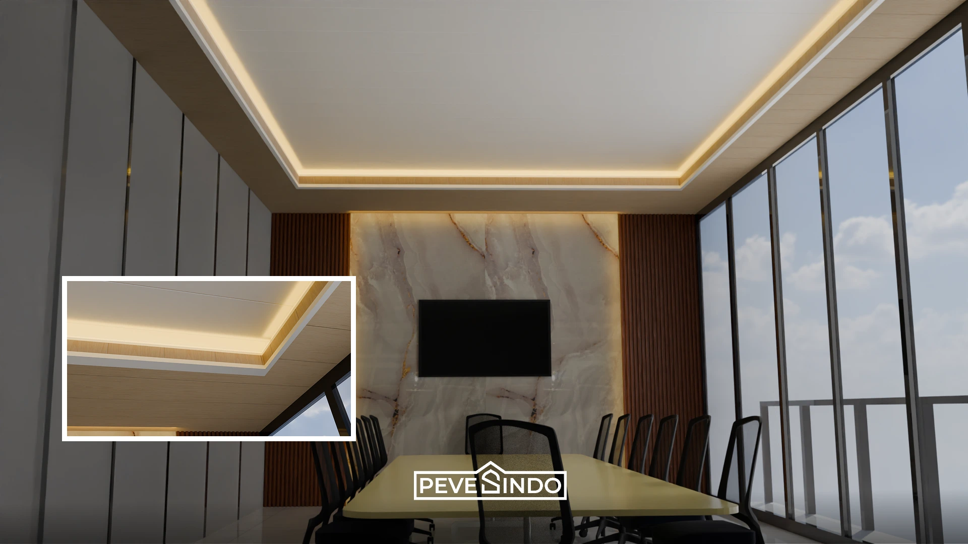 desain plafon pvc kantor