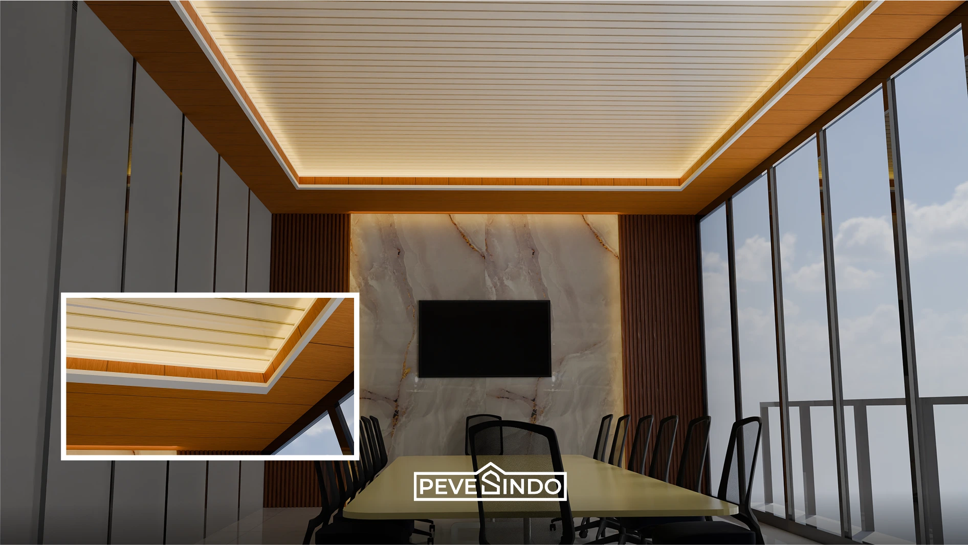 desain plafon pvc kantor