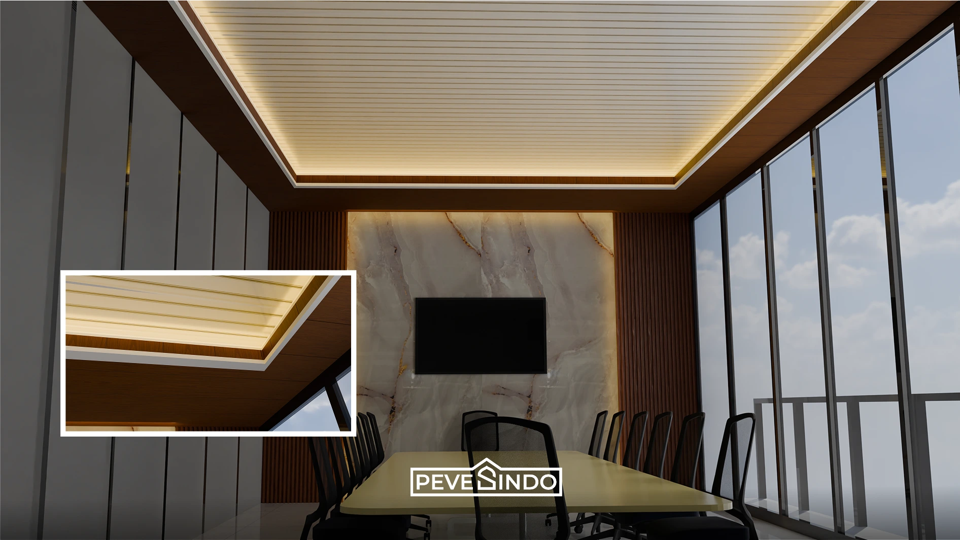 desain plafon pvc kantor