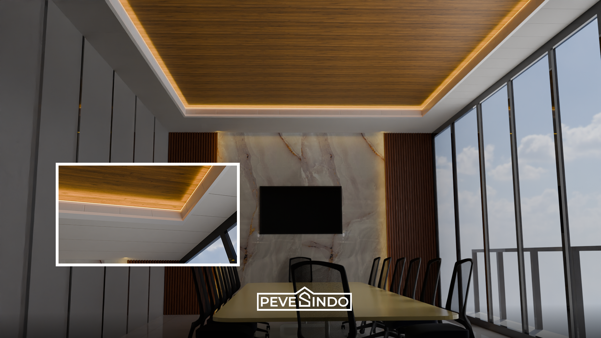 desain plafon pvc kantor
