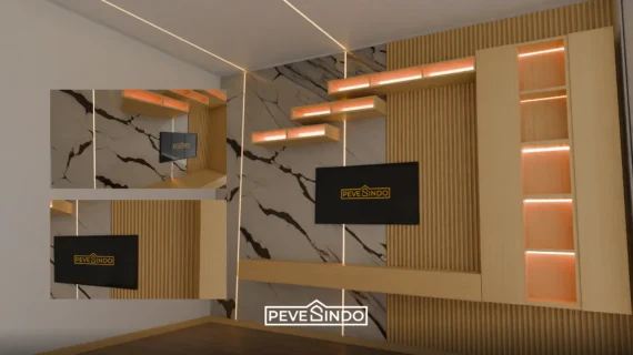 Backdrop TV Minimalis Ruang Keluarga