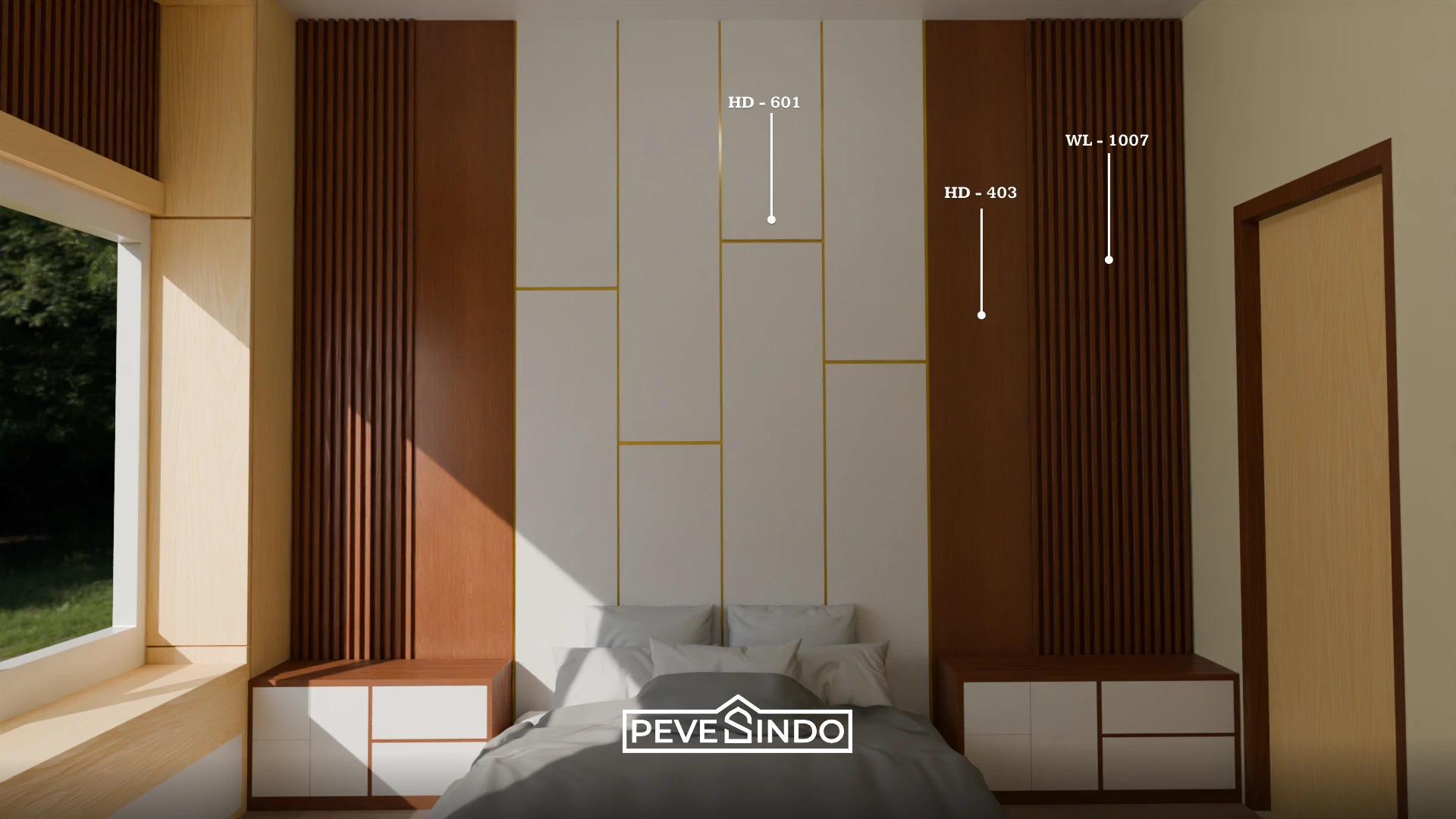 Backdrop Dinding Kamar