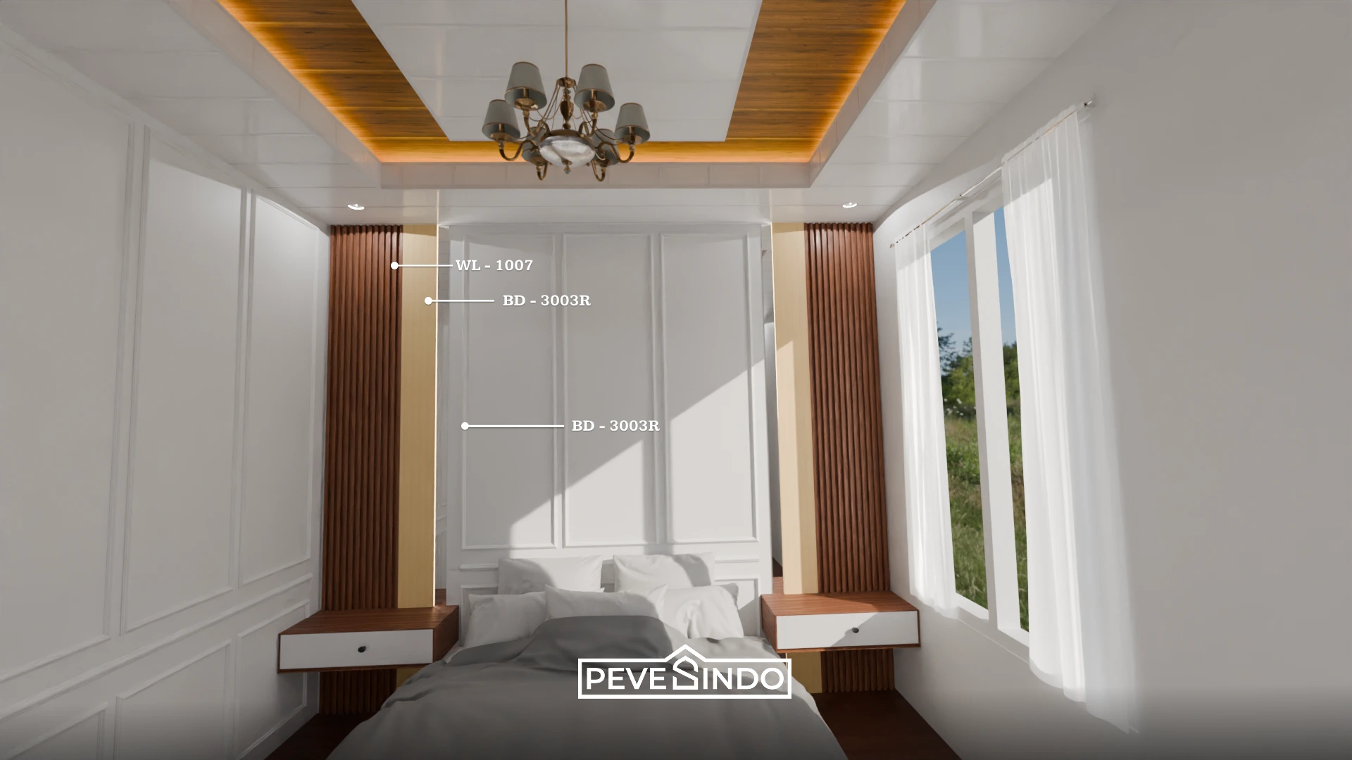 Backdrop Dinding Kamar