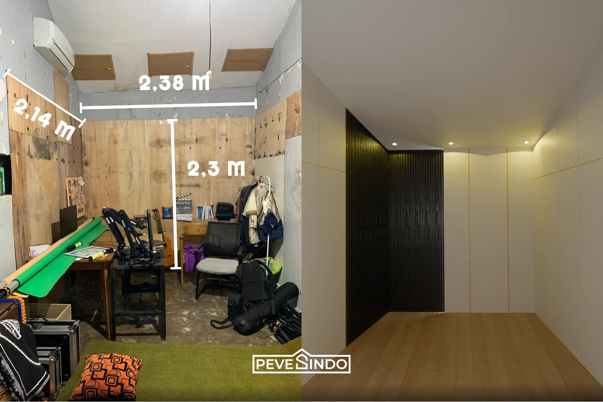 desain wall panel pecah telur