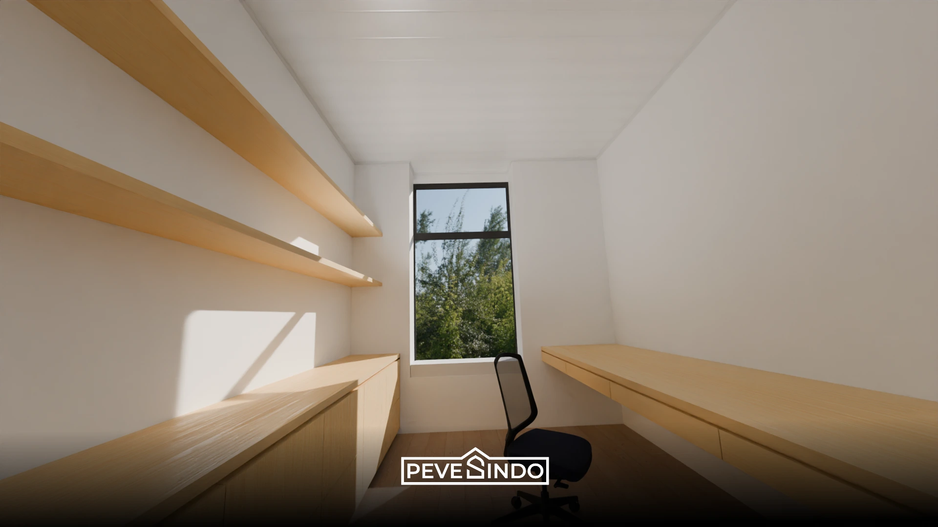 ide plafon pvc ruang kerja