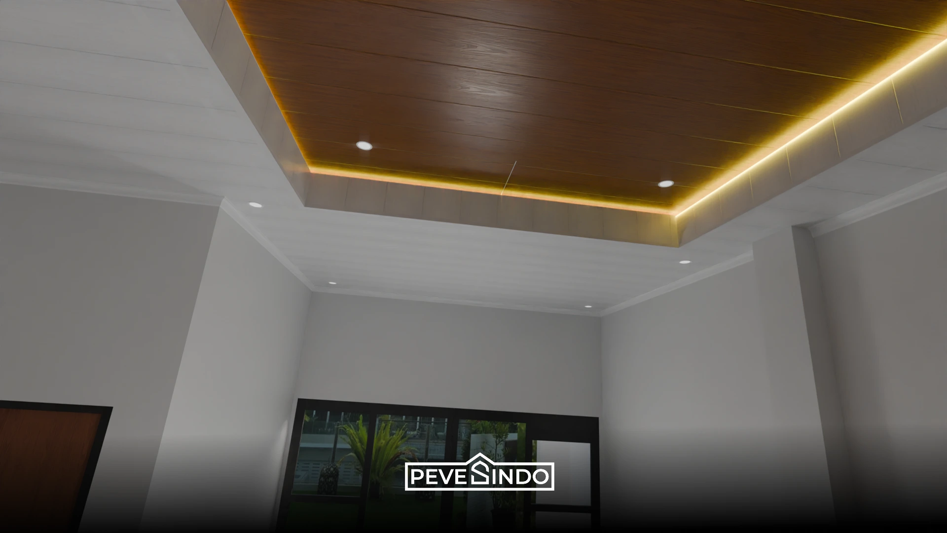 plafon pvc kayu plafon pvc putih