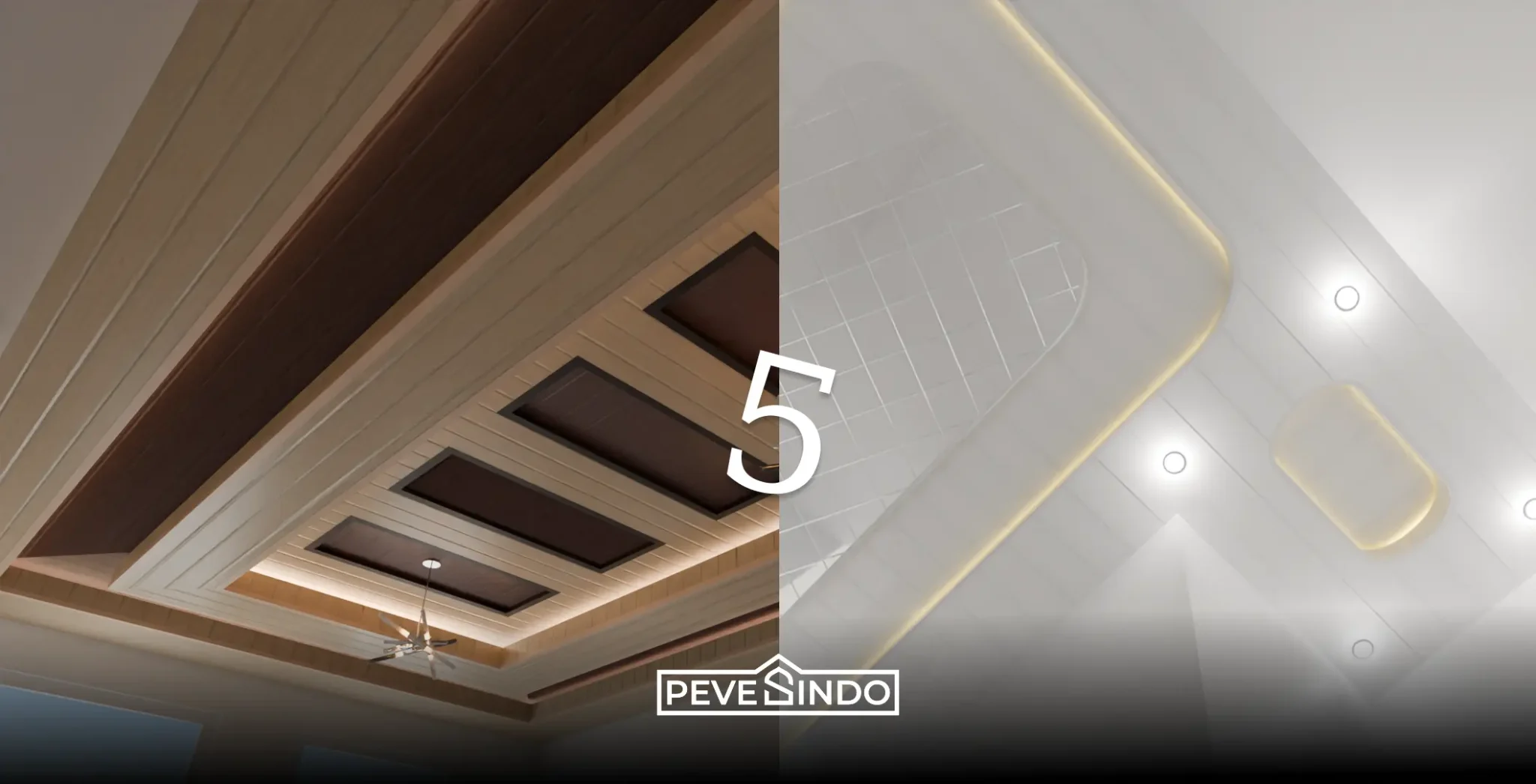 plafon pvc coklat plafon pvc putih