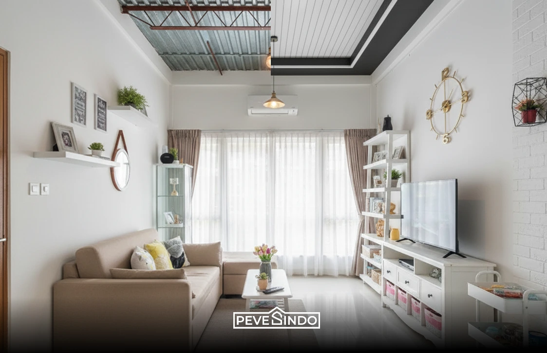 plafon pvc rumah tipe 36 terbaru