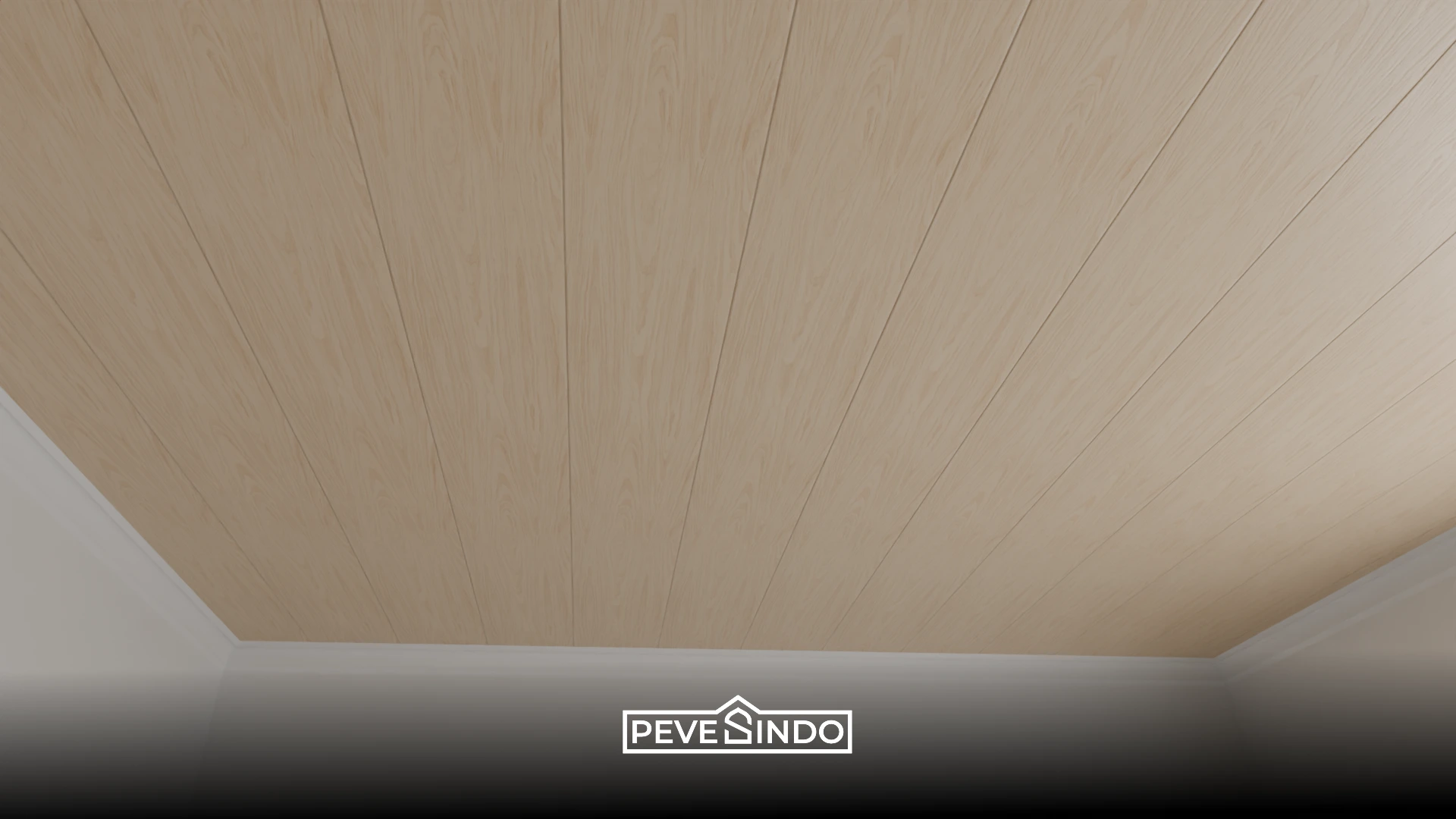 plafon pvc putih dan krem