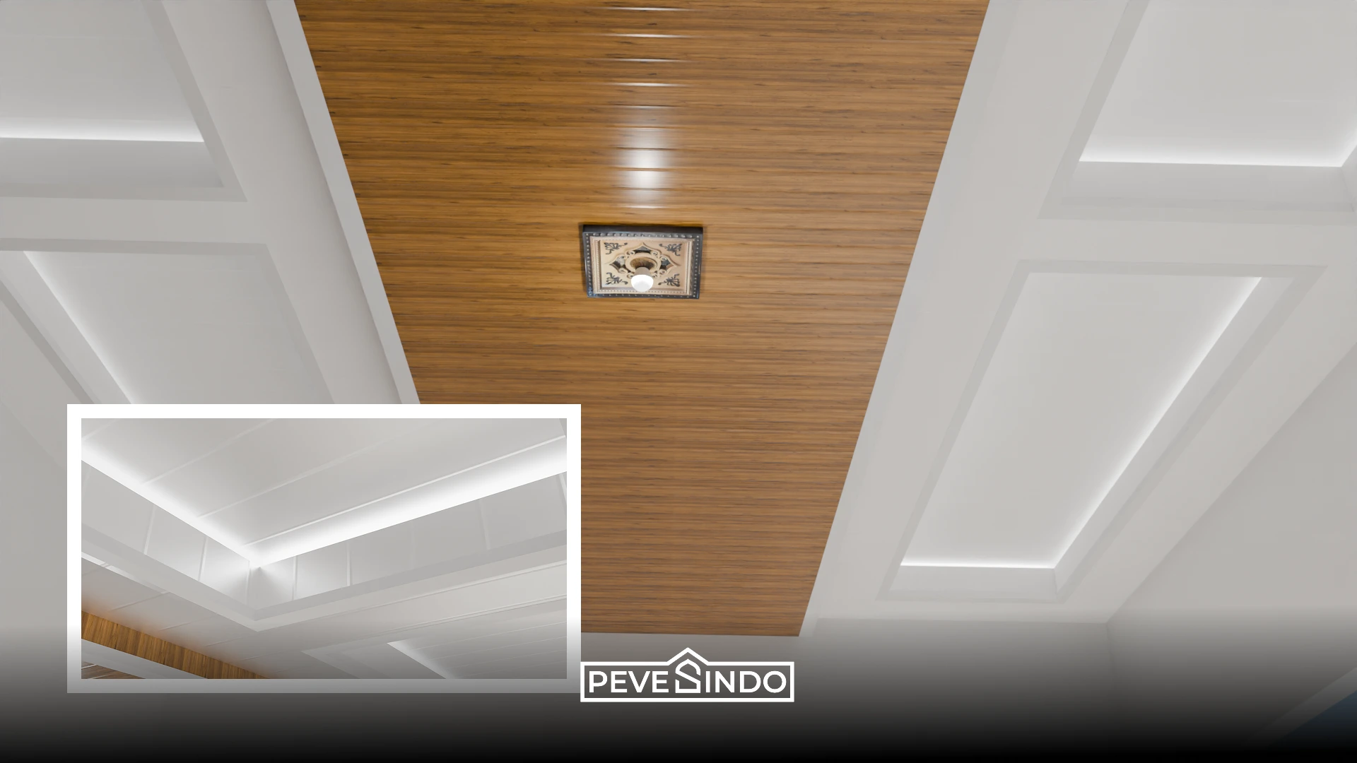 lampu LED strip plafon PVC