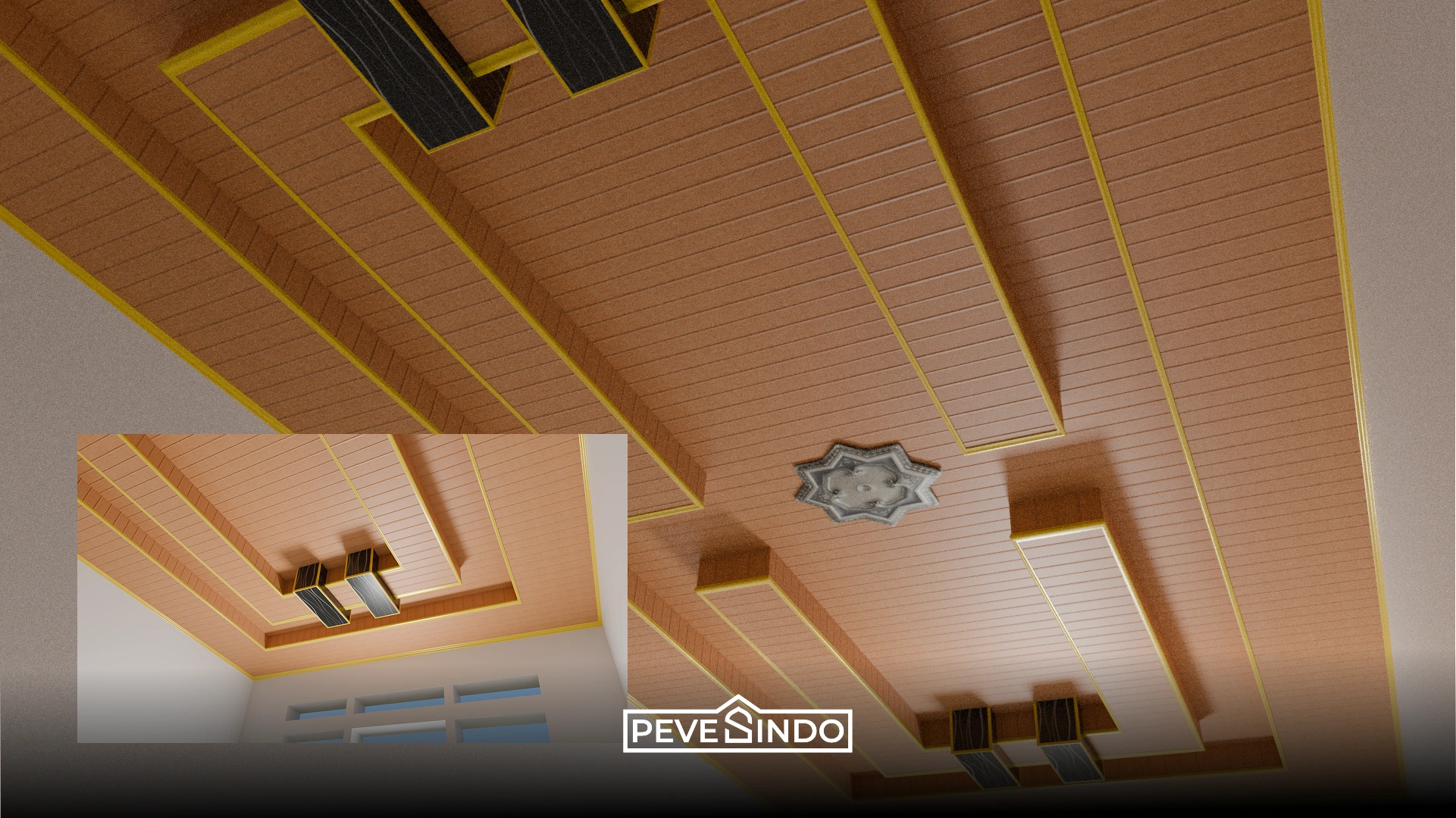 ide desain plafon PVC