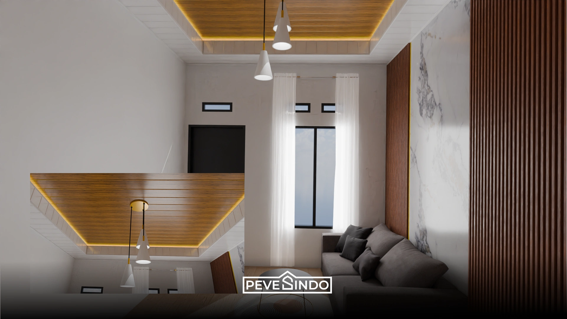 ide desain plafon PVC