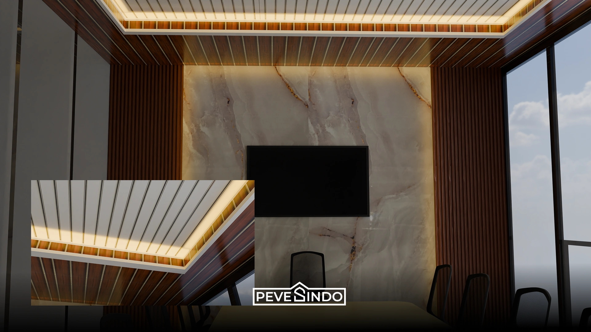 ide desain plafon PVC