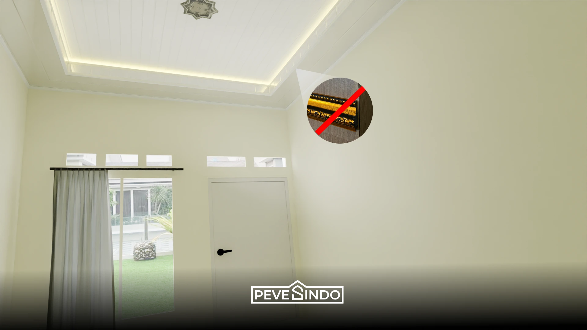 trik plafon pvc rumah subsidi