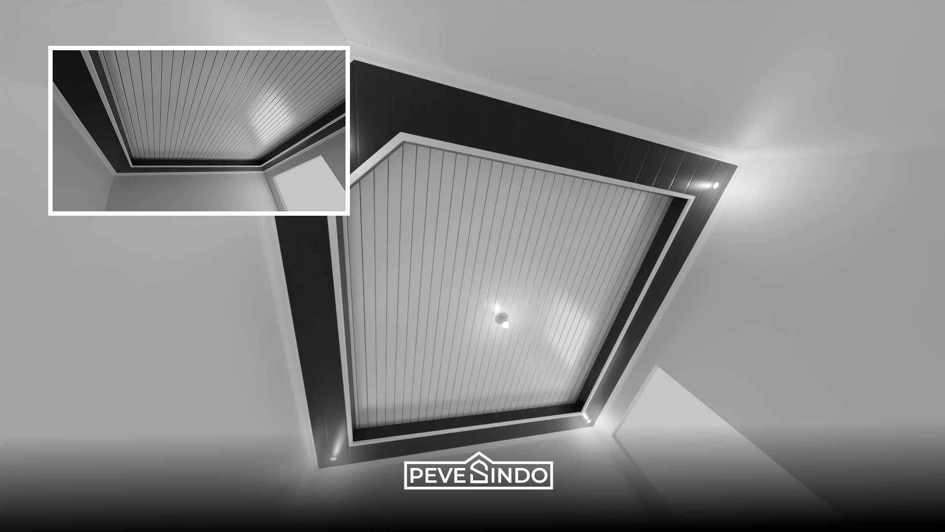 Plafon PVC Minimalis rumah subsidi