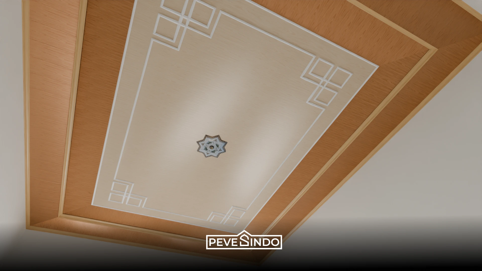 plafon pvc coklat muda