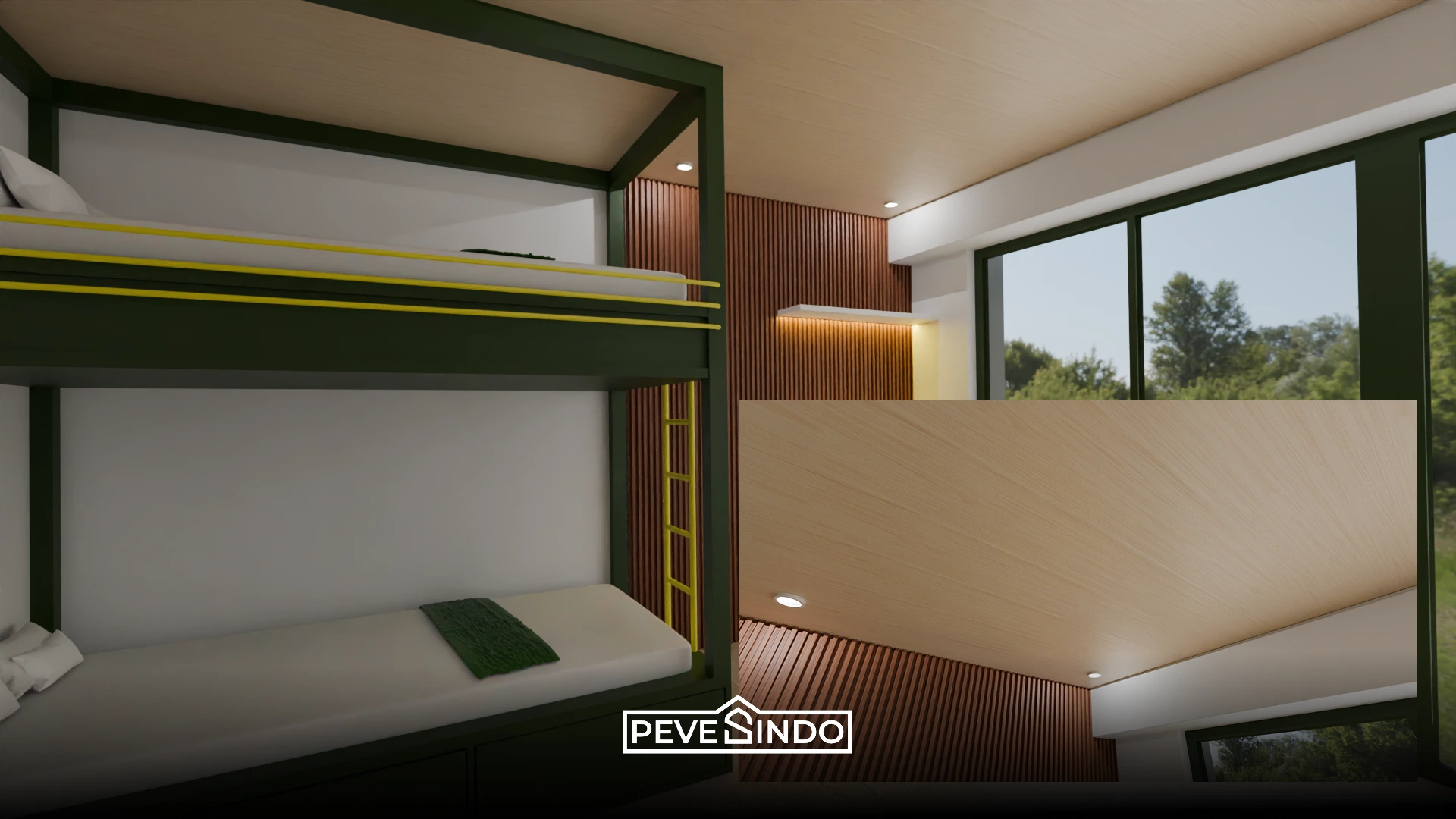 plafon pvc cream untuk dapur