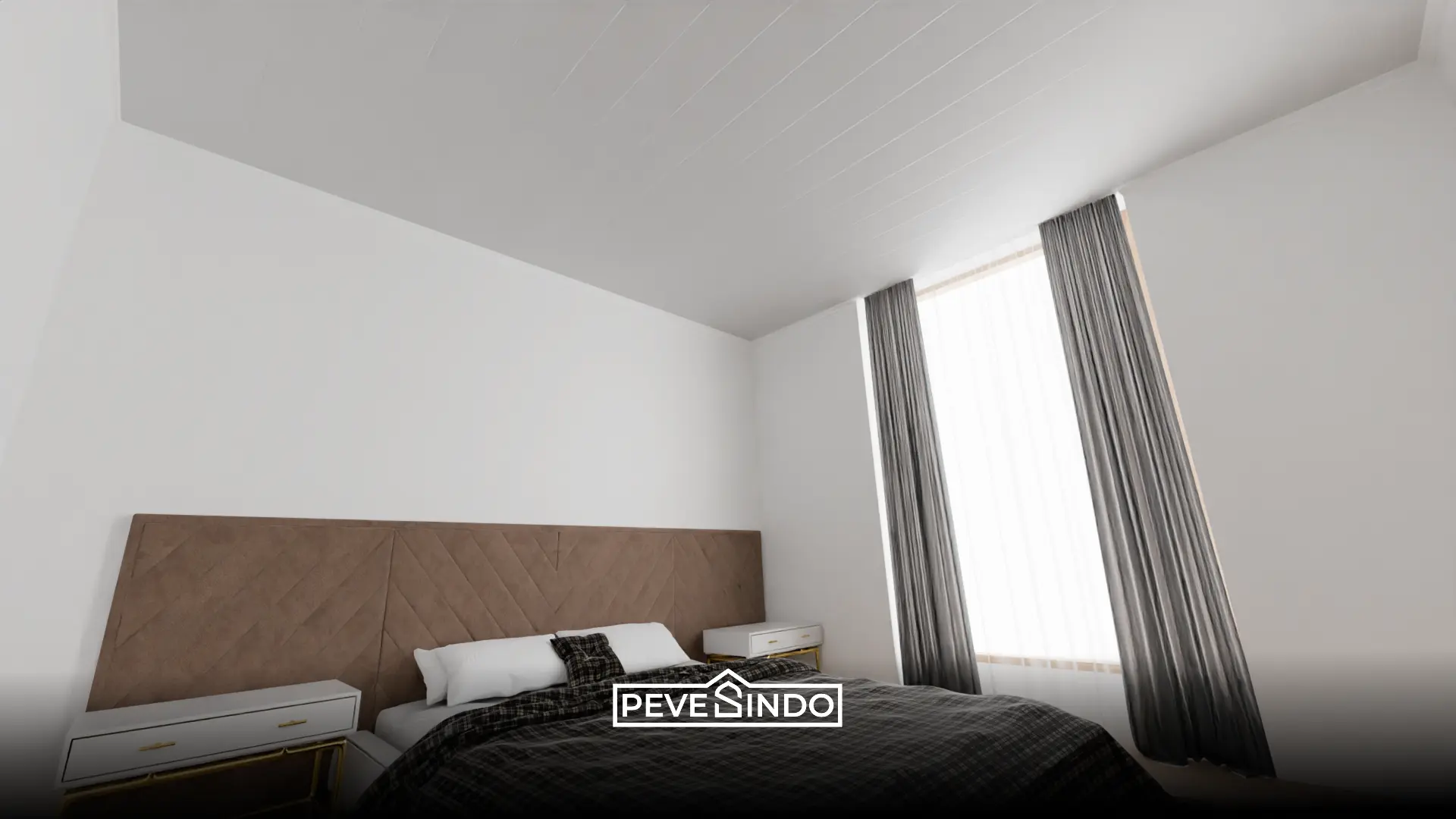 plafon pvc putih dof