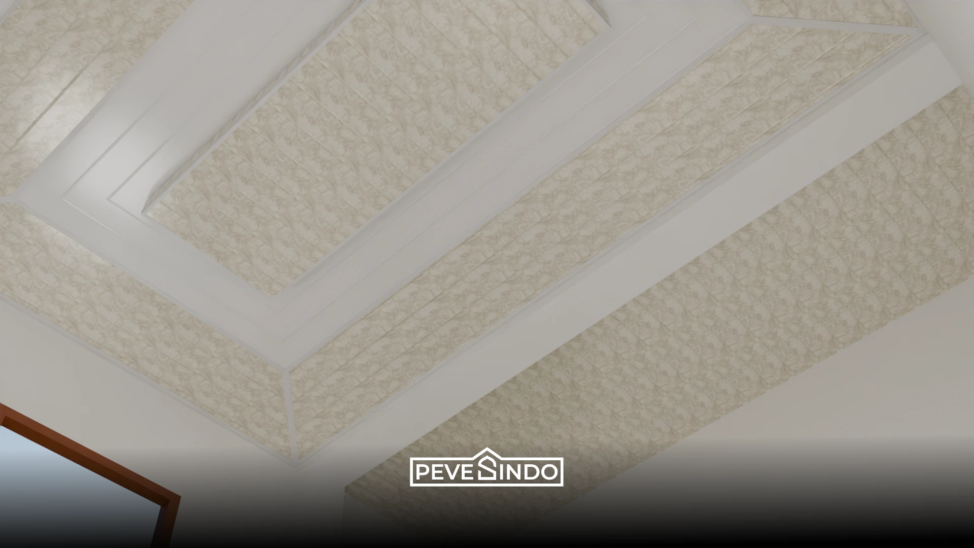 plafon pvc putih abu-abu