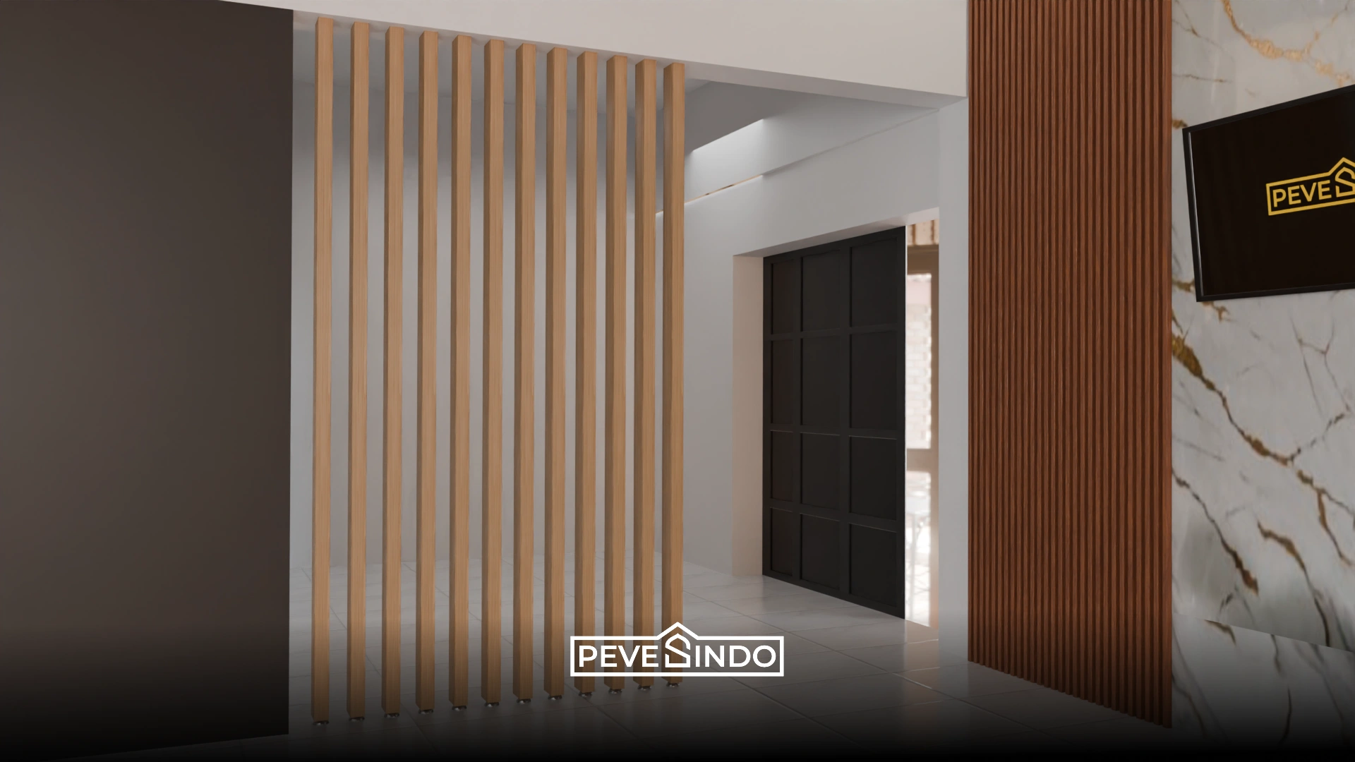 desain kisi-kisi pemisah ruangan