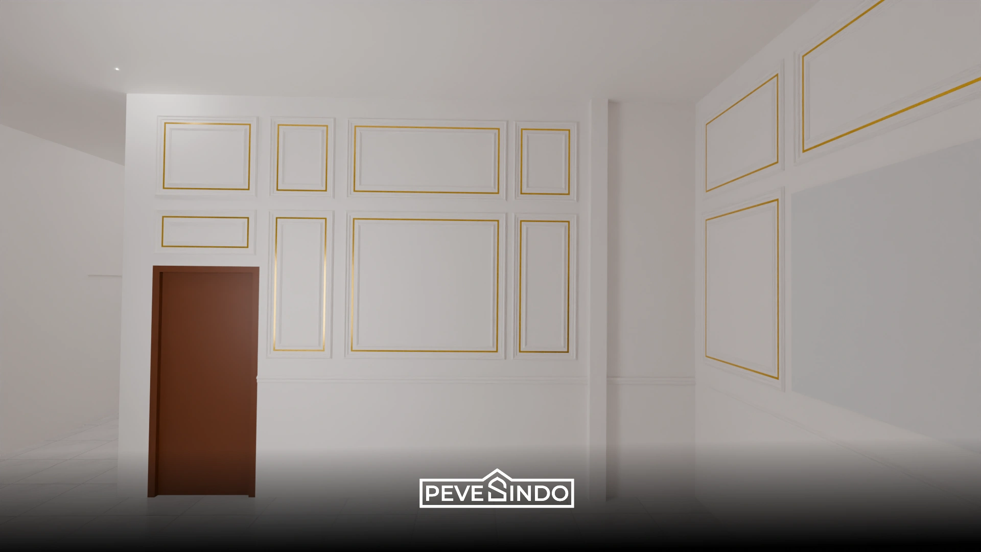 desain dinding dengan wall moulding pevesindo