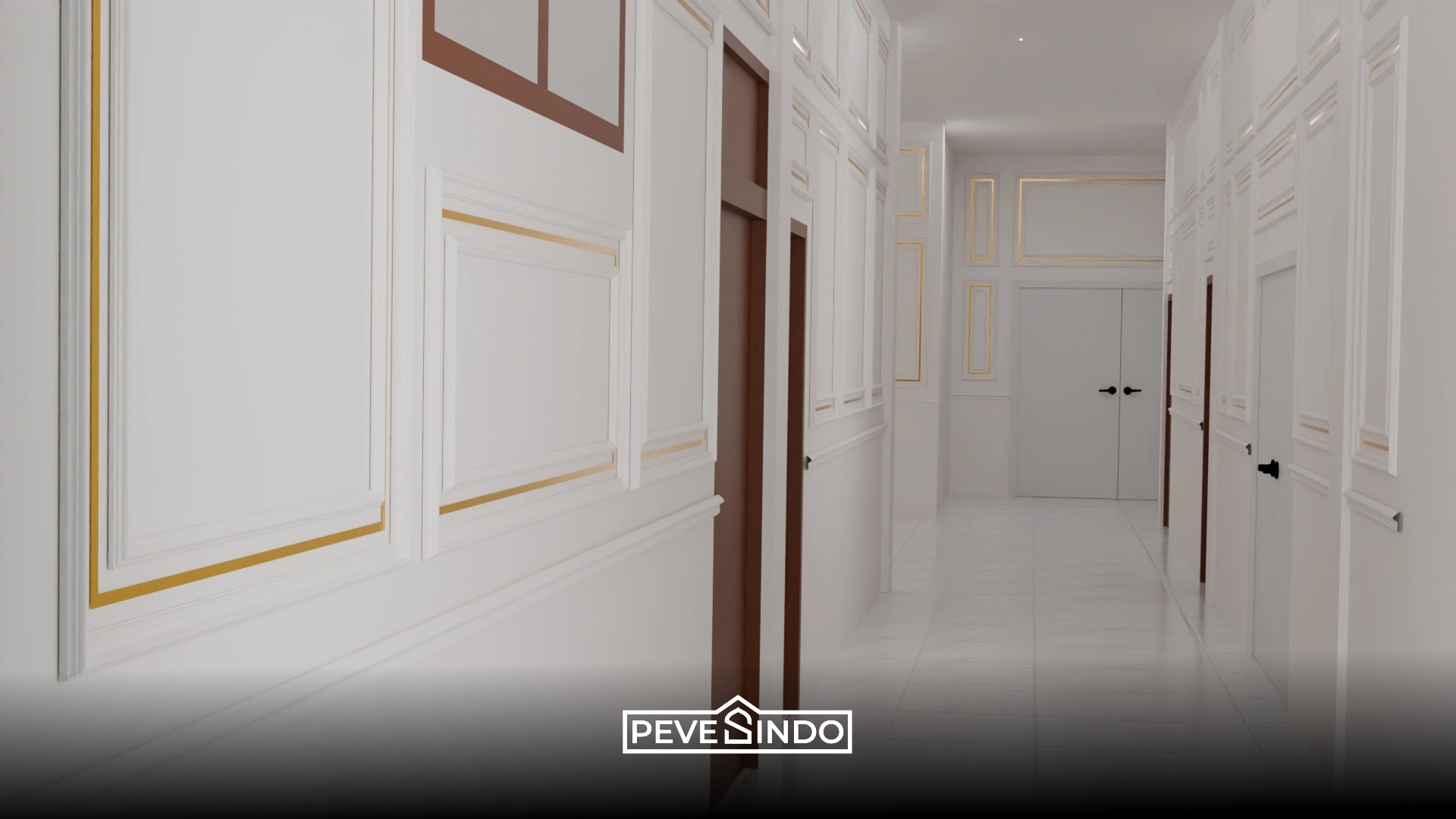 desain dinding dengan wall moulding pevesindo