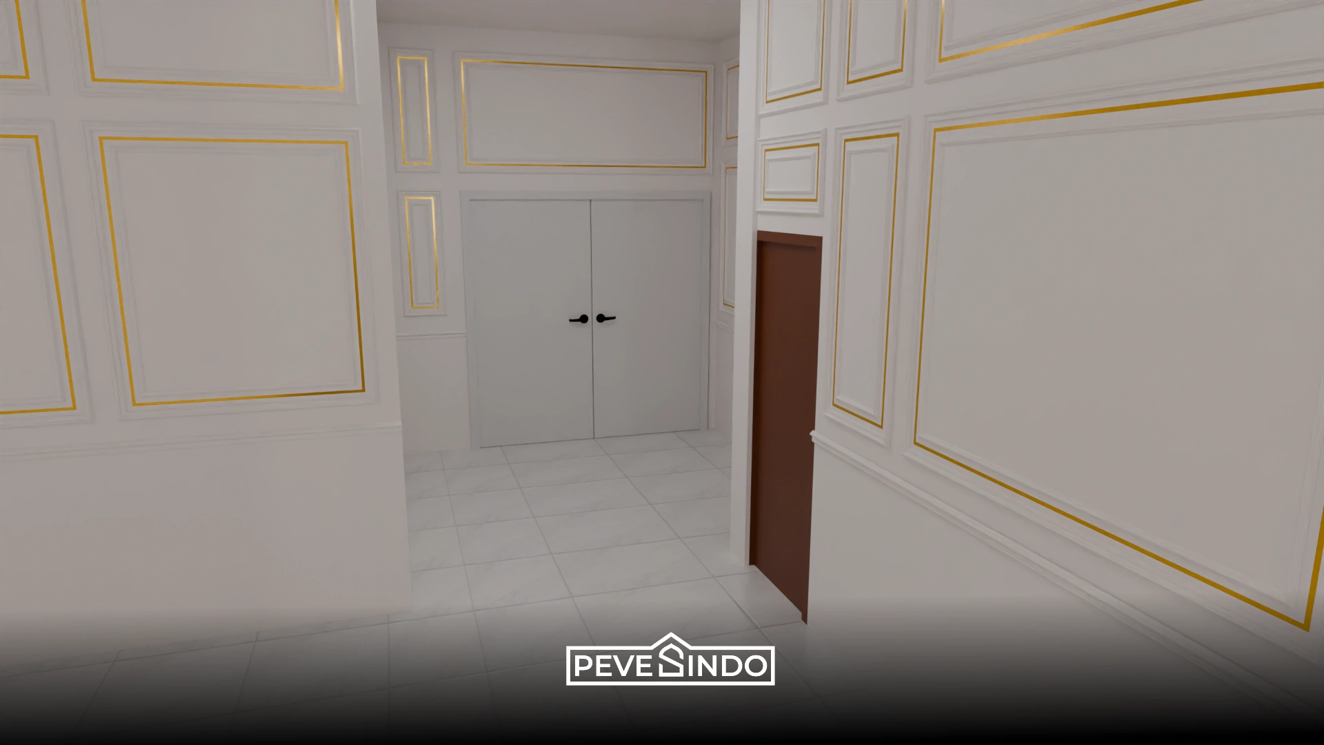 desain dinding dengan wall moulding pevesindo