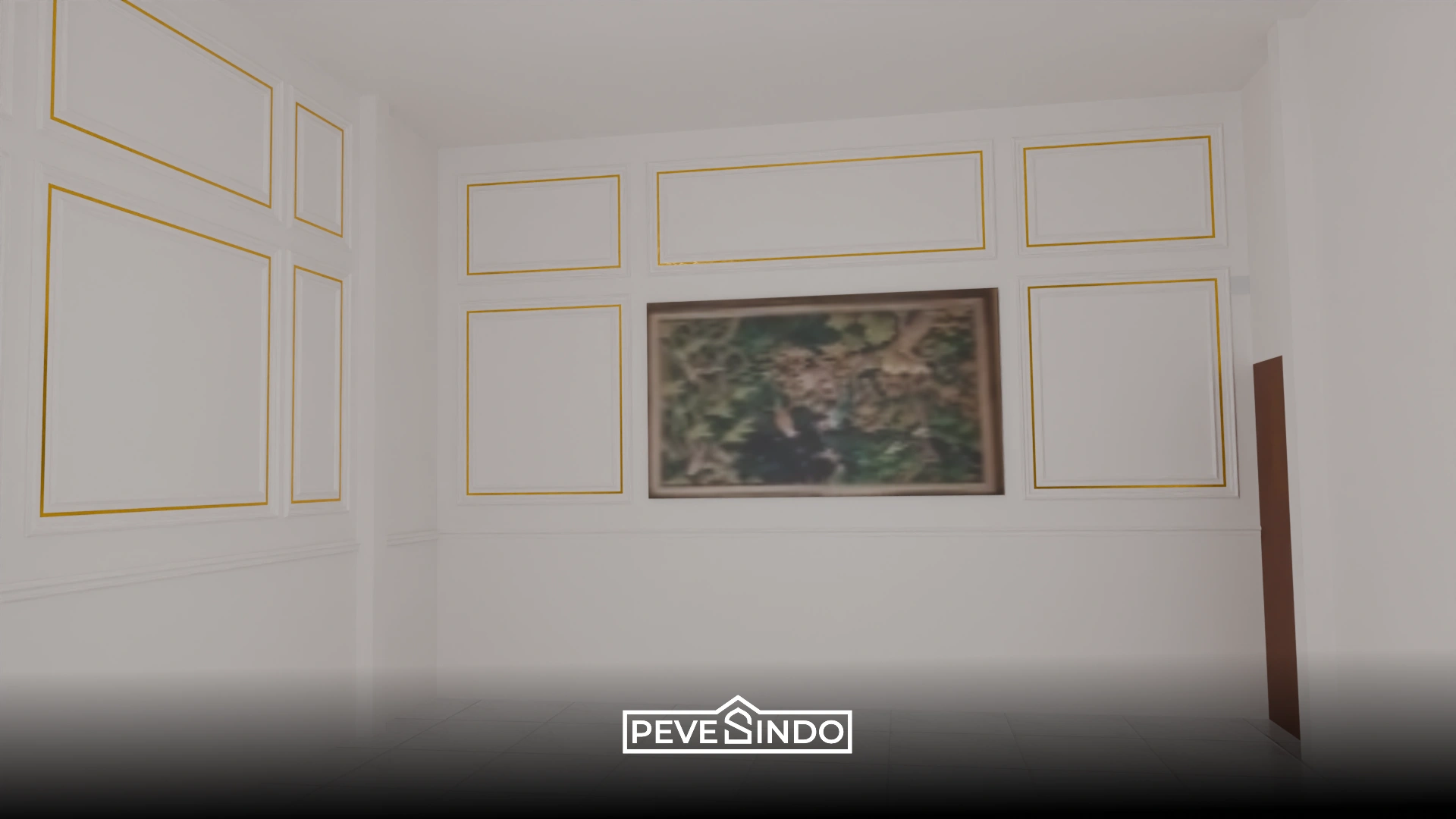desain dinding dengan wall moulding pevesindo