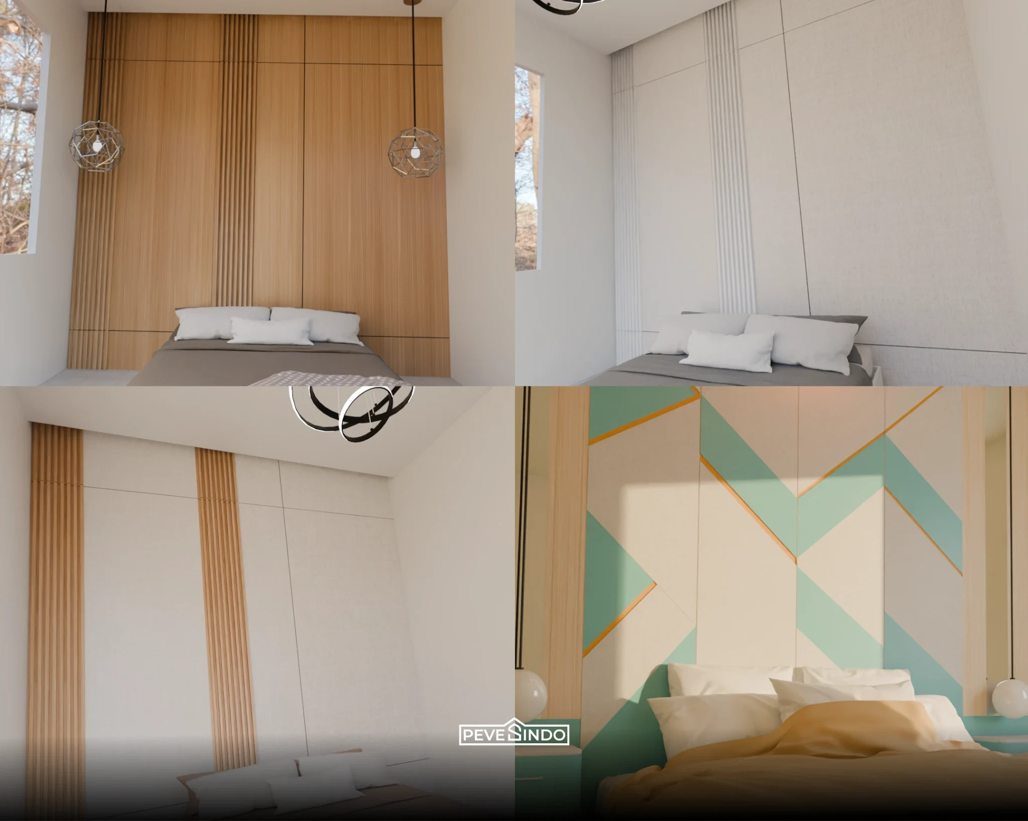 desain wall board untuk beragam ruangan