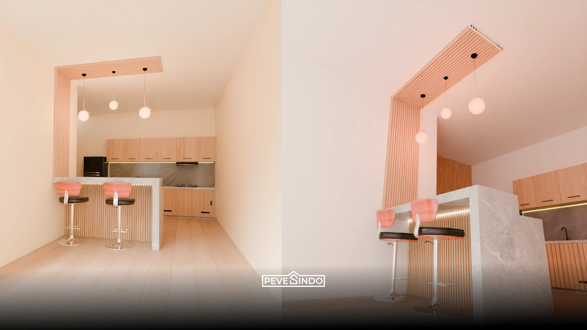 wall panel dinding di dapur