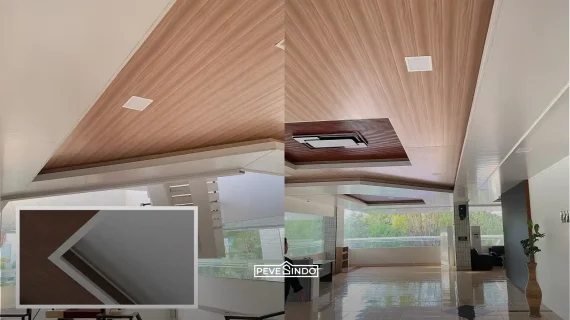 5 Ide Plafon PVC Warna Coklat Putih agar Ruangan Tidak Terasa Sempit dan Gelap