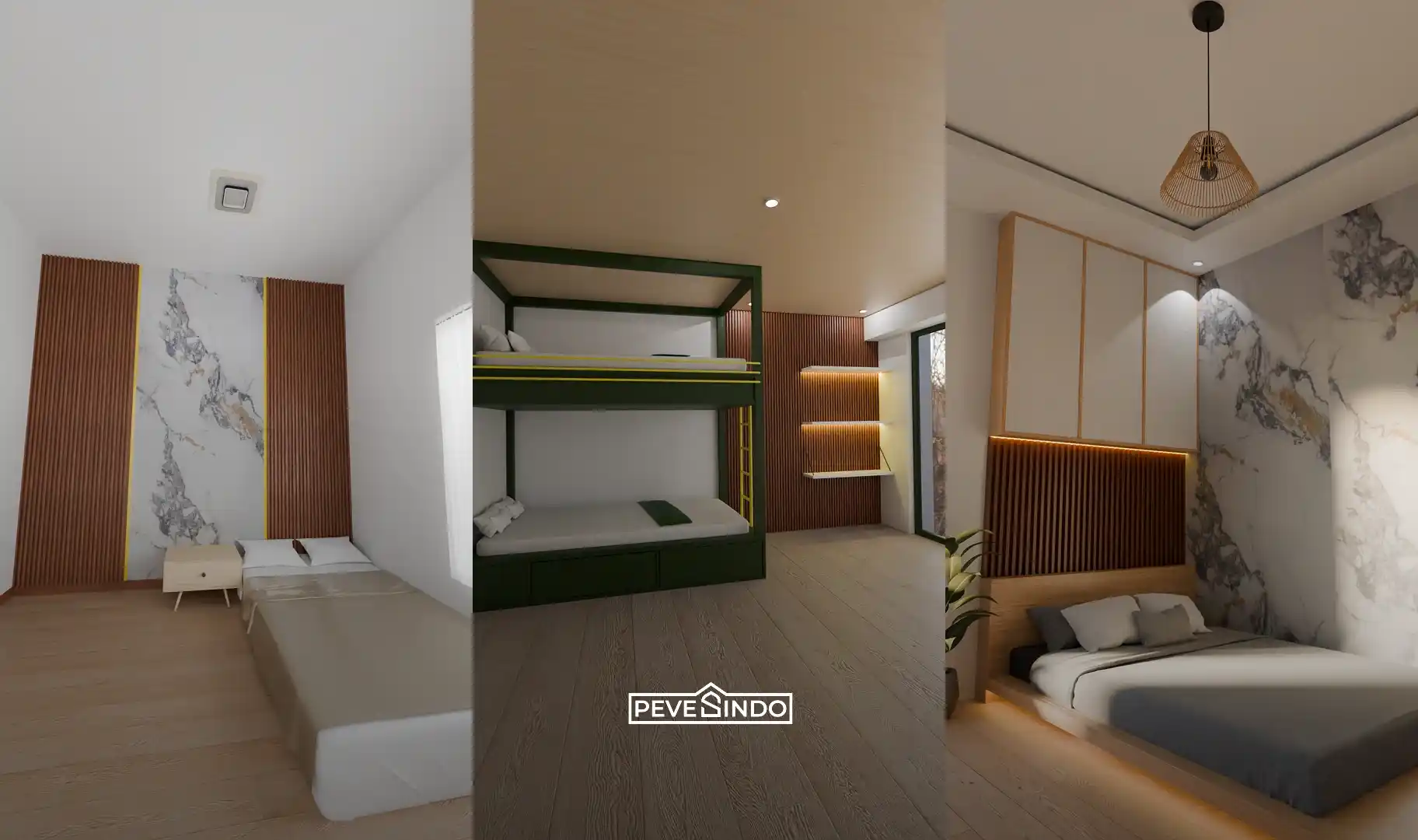 Wallpanel WPC untuk Kamar Tidur Bebas Serangan Rayap