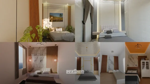 5 Ide Wallpanel Kamar Tidur untuk Mengatasi Dinding Polos Tanpa Mahalnya Biaya Kayu Asli