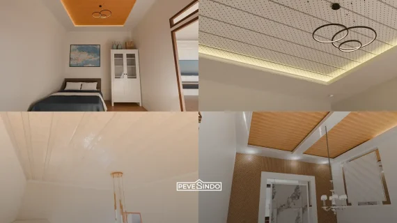 5 Ide Desain Plafon PVC Drop Ceiling untuk Mengatasi Ruang Makan yang Menyatu dan Terlihat Monoton