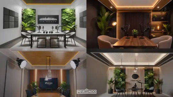 4 Ide Plafon PVC untuk Studio Podcast agar Ruangan Lebih Estetik dan Nyaman untuk Rekaman
