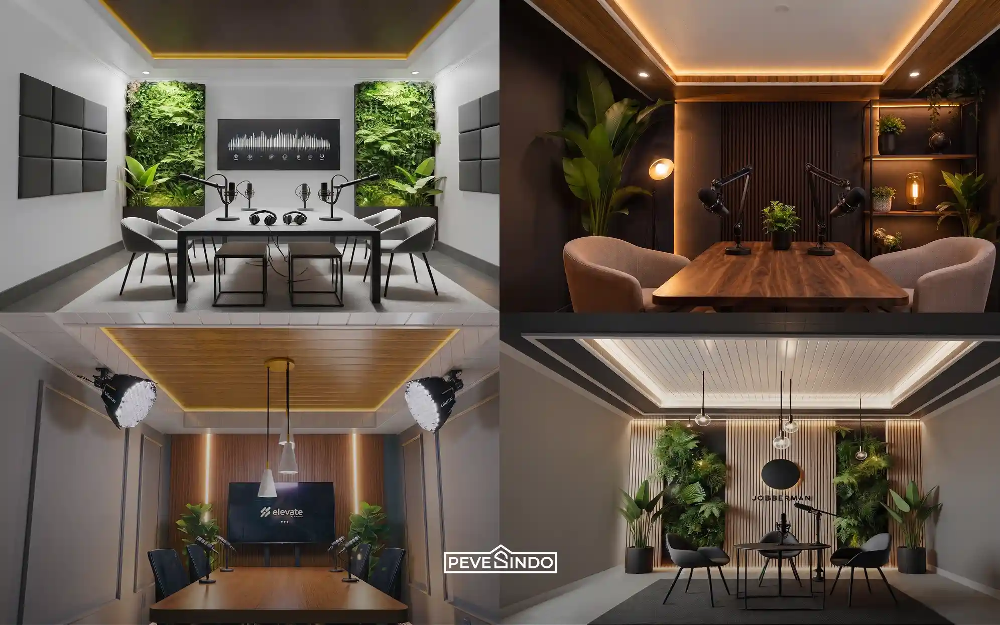4 Ide Plafon PVC untuk Studio Podcast: Bebas Gema & Estetik
