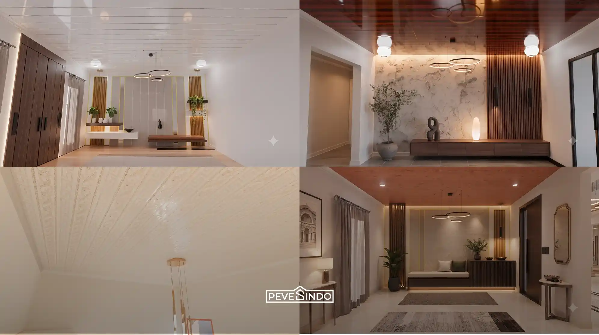 6 Ide Model Plafon PVC Foyer untuk Kesan Mewah di Rumah Sempit