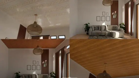 6 Ide Plafon PVC Ruang Tamu 3×3 untuk Mengatasi Kekhawatiran Biaya Renovasi Bengkak